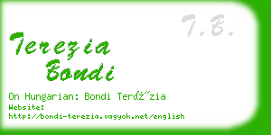 terezia bondi business card